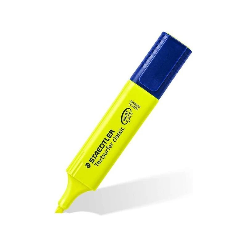 Staedtler Textsurfer Classic 364 Marcador Fluorescente - Ponta Biselada - Traço entre 1 - 5mm - Tinta com Base de Água - Cor