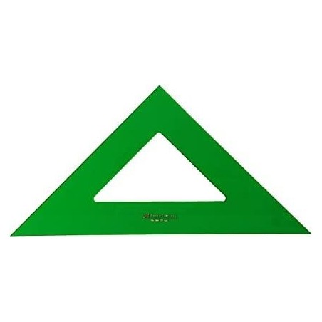 Faber-Castell Escuadra Tecnica 25cm - Sin Graduacion - Color Verde Transparente