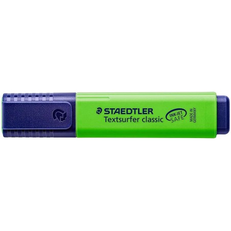 Staedtler Textsurfer Classic 364 Fluorescent Marker - Chisel Tip - Line Width between 1 - 5mm - Water-Based Ink - Colour Green