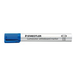 Staedtler Lumocolor 351 Whiteboard Marker - Bullet Tip - 2mm Line Width - Cap with Clip - Blue