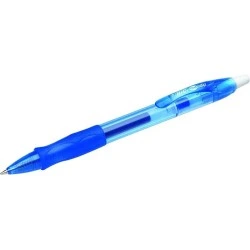 Bic Gel-ocity Original Esferográfica de Tinta Gel Retrátil - Ponta Média de 0,7mm - Recarregável - Punho de Borracha - Clipe de