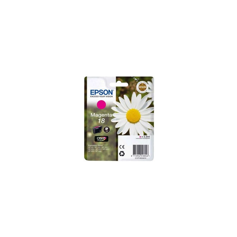 Epson T1803 (18) Magenta Ink Cartridge Original - C13T18034012