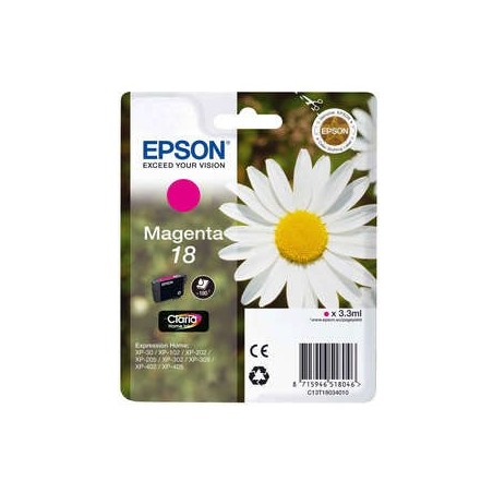 Epson T1803 (18) Tinteiro Magenta Original - C13T18034012
