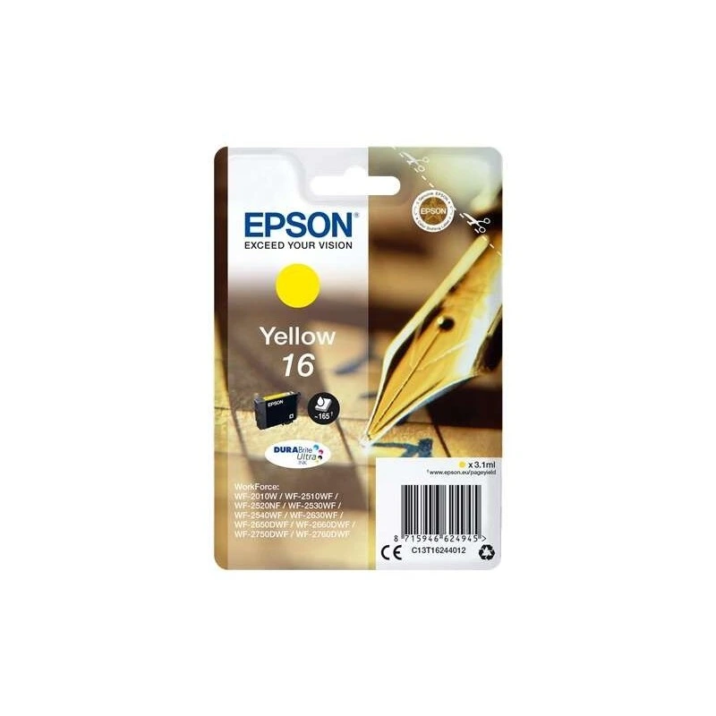 Epson T1624 Jaune Cartouche d'encre Original - C13T16244012
