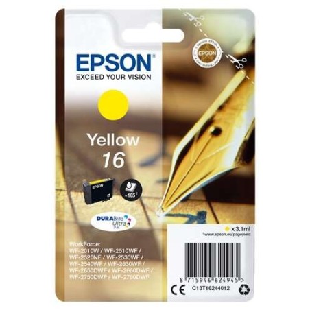 Epson T1624 Jaune Cartouche d'encre Original - C13T16244012