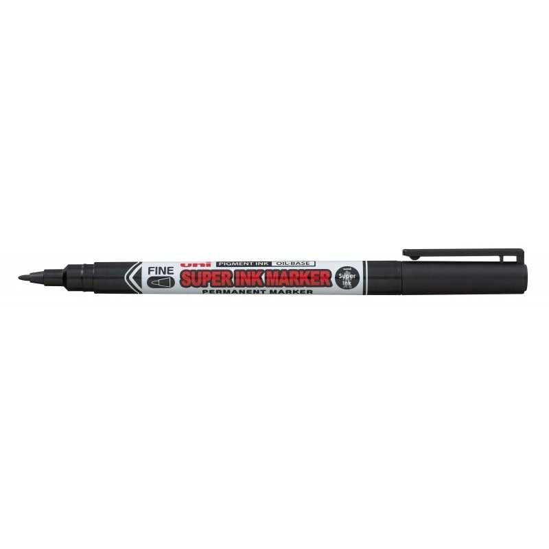 Uni-ball PNA-125 Super Ink Textile Marker - 0.9mm Acrylic Tip - Oil-Based Pigmented Ink - Writes on Multiple Surfaces - Black