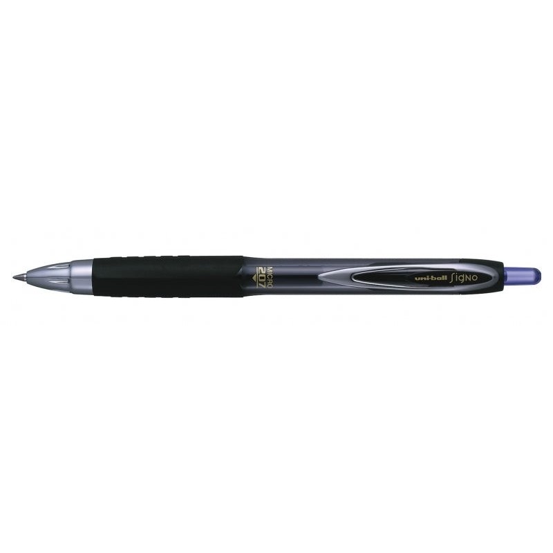 Uni-ball Signo UMN-207 Roller de Tinta Líquida - Ponta de Esfera 0,5mm - Pega de Borracha Antifadiga - Tinta Pigmentada