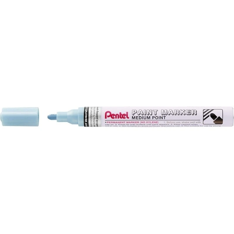 Pentel Paint Marker Marcador de Pintura - Punta Media 4.5mm - Permanente en todas las Superficies - Resistente a Luz y Agua