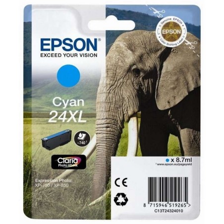 Epson T2432 (24XL) Tinteiro Ciano Original - C13T24324012