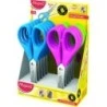Maped Essentials School Scissors Round Tip 13cm - Stainless Steel Blades - Symmetrical Plastic Handle - Assorted Colours