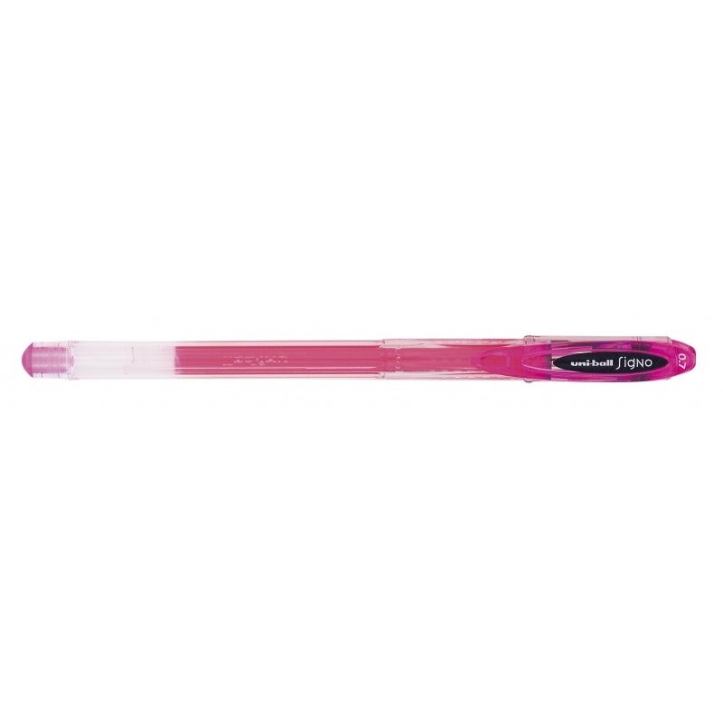 Uni-ball Signo UM-120 Gel Ink Ballpoint Pen - 0.7mm Ball Point - Water and Light Resistant Ink - Pink