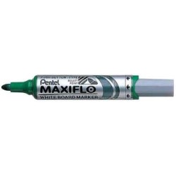 Pentel Maxiflo Marcador para Quadro Branco - Regulação do Fluxo de Tinta - Ponta Redonda - Largura de Linha 2,5mm - 50% de