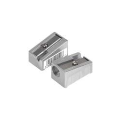 Milan Triangular Single-Hole Pencil Sharpener - Carbon Steel Blade - Made of Aluminium