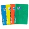 Oxford School Classic Openflex Stapled Notebook A6 48 Sheets 5x5 Squared - Translucent Plastic Cover - Ideal for Students