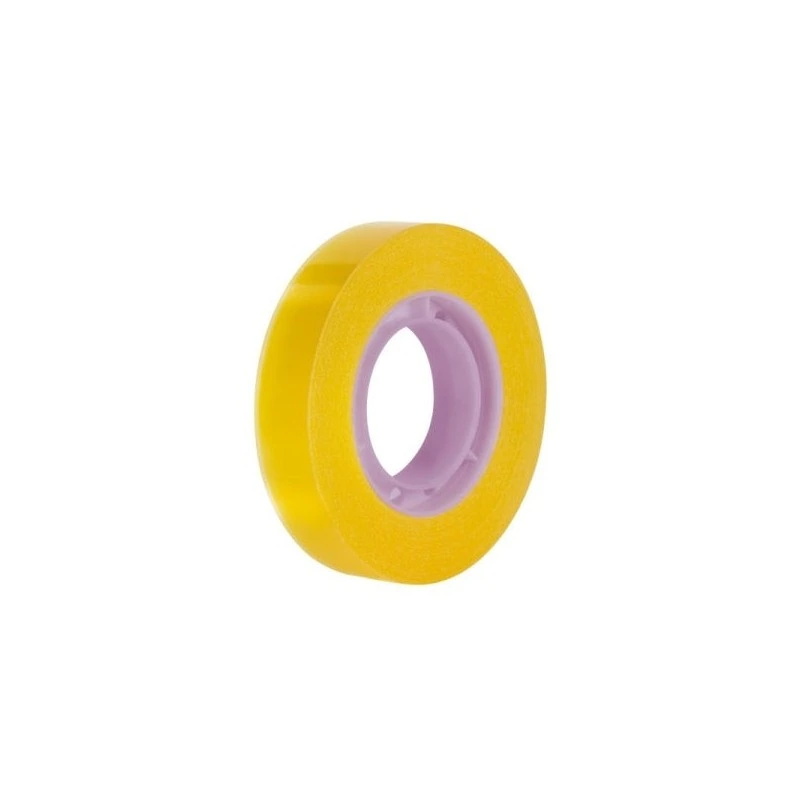Milan Fita Adesiva Transparente - Medidas 12mm x 33m - Cor Amarelo Transparente