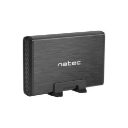Natec Rhino Caja Externa para Discos HDD/SSD SATA 3.5" - USB 3.0 - Diseño Robusto y Elegante - Plug and Play - Color Negro