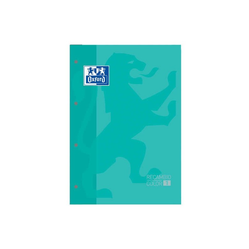 Oxford School Classic Refill Notebook - A4 Size - Soft Cover - Glued Binding - 5x5 Grid - 80 Sheets - Ice Mint