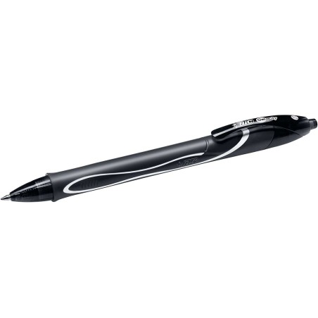Bic Gel-Ocity Quick Dry Esferográfica de Gel Retrátil - Ponta Média de 0,7 mm - Tinta de Gel - Antimanchas - Secagem Ultra