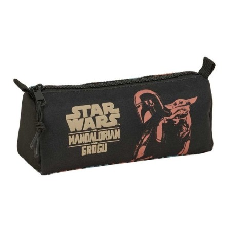 Safta Mandalorian and Grogu Estojo - 1 Compartimento com Fecho de Correr - 21x8x7cm - Cor Preta