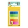 Post-it Index Dispenser with 100 Repositionable Index Markers - Rectangular Shape - Assorted Colours