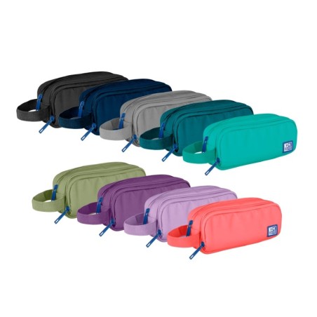 Oxford B-Smart Pencil Case - Made with Recycled RPET Polyester - Hard-Wearing and Eco-Friendly - Ideal for Organising Your