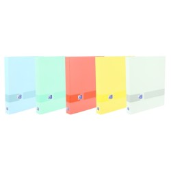 Oxford & You A4+ 4 D-Ring Binder 25mm - A4+ Size - Capacity for 250 Sheets - Extra-Hard Cover - 40mm Spine - Assorted Pastel