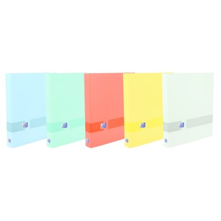 Oxford & You A4+ 4 D-Ring Binder 25mm - A4+ Size - Capacity for 250 Sheets - Extra-Hard Cover - 40mm Spine - Assorted Pastel