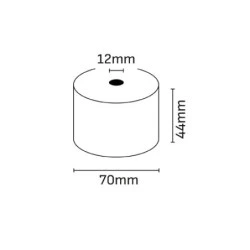 Oqonos Thermal Paper Roll 44x70x12mm, BPA Free, FSC