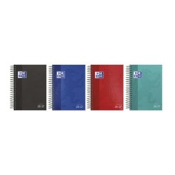Oxford School Spiral-Bound School Diary - Spanish - Extra-Hard Cover - Octavo Format - Day Per Page - Gloss Finish - Assorted