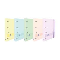 Oxford Ebind Oxfl&G Cuaderno A5+ Tapa Pastel+R5 Puntos Pastel - Papel de Alta Calidad - Tamaño A5+ - Tapa Resistente - Diseño