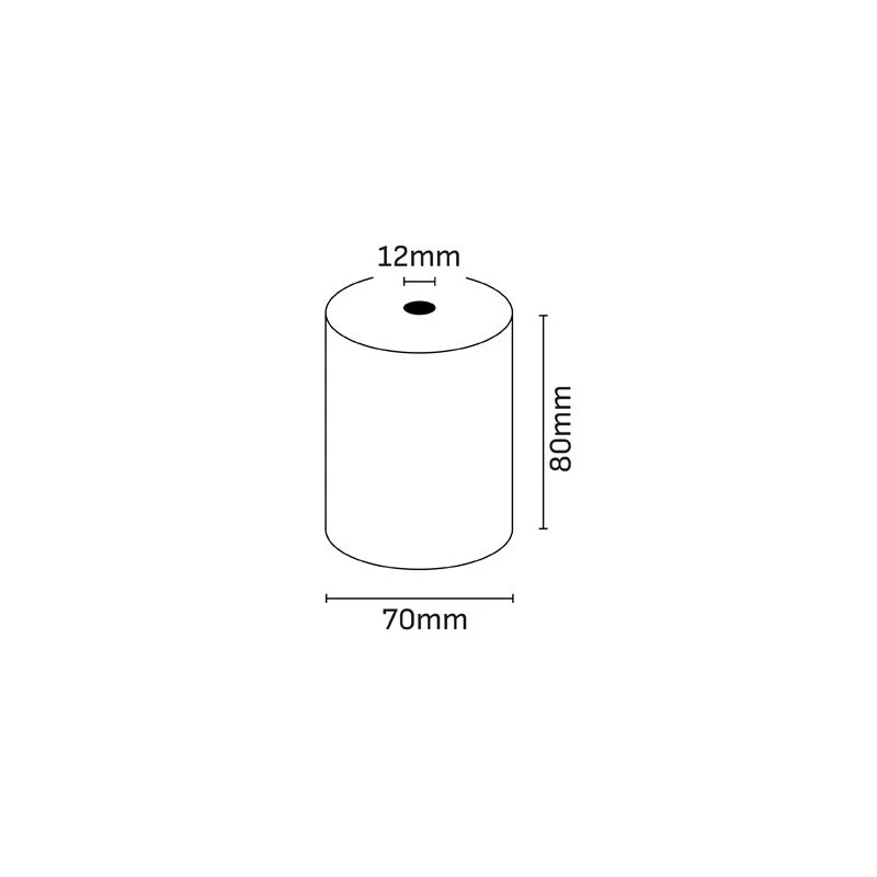 Oqonos Thermal Paper Roll 80x70x12mm, BPA Free, FSC
