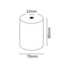 Oqonos Rouleau de Papier Thermique 80x70x12mm, Sans BPA, FSC