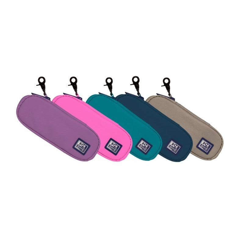 Oxford B-Hook Estuche Semirrigido Portatodo - 1 Compartimento - Gancho para Colgar - Bolsillo Interior de Rejilla - Fabricado