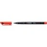 Stabilo OHPen Permanent Marker - Fine Tip - 0.7mm Line - Non-Slip Grip - Vented Cap - Red