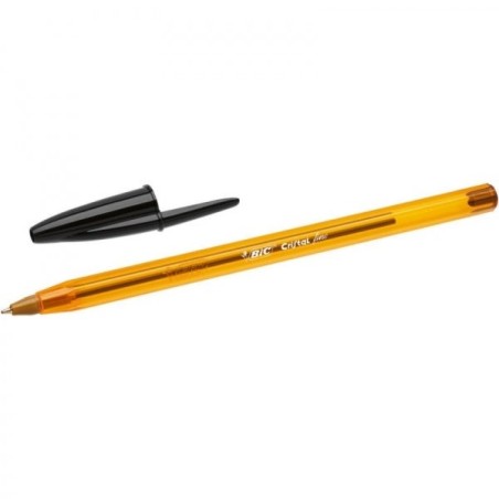Bic Cristal Original Fine Stylo à Bille - Pointe Ronde de 0.8mm - Trait de 0.30mm - Encre à Base d'Huile - Translucide
