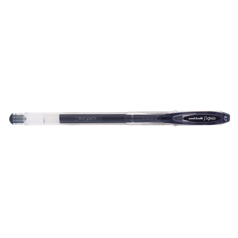 Uni-ball Signo UM-120 Esferográfica de Tinta Gel - Ponta de Esfera 0,7mm - Tinta Resistente à Água e à Luz - Cor Preto