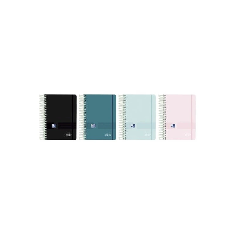 Oxford Live and Go Agenda Scolaire à Spirale - Espagnol - Couverture en Plastique - Format Octavo - Un Jour par Page - Coloris