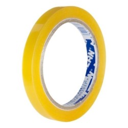 Milan Fita Adesiva Transparente - Medidas 12mm x 66m - Cor Amarelo Transparente