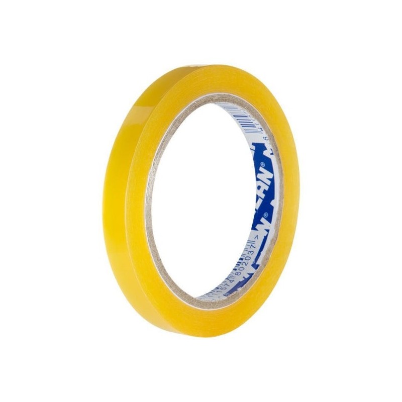 Milan Fita Adesiva Transparente - Medidas 12mm x 66m - Cor Amarelo Transparente