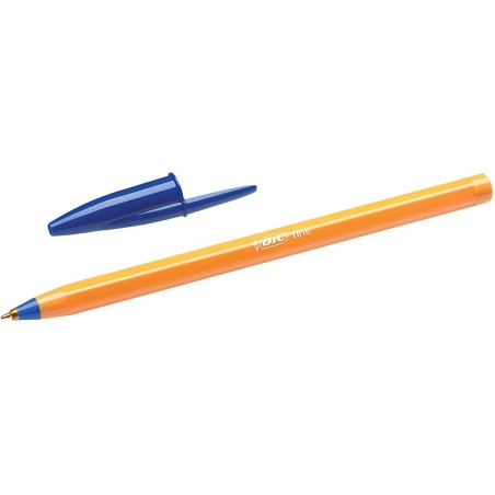 Bic Orange Original Fine Boligrafo de Bola - Punta Redonda de 0.8mm - Trazo de 0.30mm - Tinta con Base de Aceite - Cuerpo