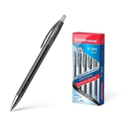 Erichkrause Boligrafo de Gel Automatico R-301 Original Gel Matic - Tinta de Gel de Secado Rapido - Cuerpo Transparente con Grip