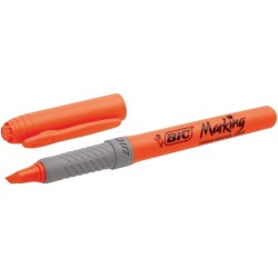 Bic Highlighter Grip Highlighter - Chisel Tip - 1.60 to 3.30 mm Line Width - Textured Grip - Orange