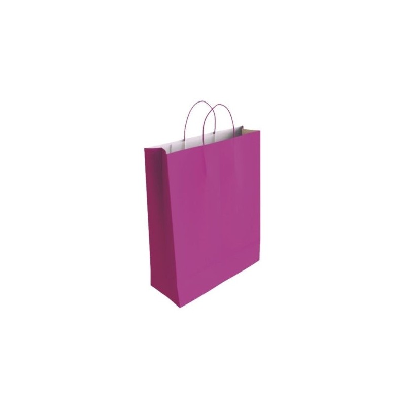 Bismark Saco de Papel Celulose - Medidas 40x14x32cm - Cor Fúcsia