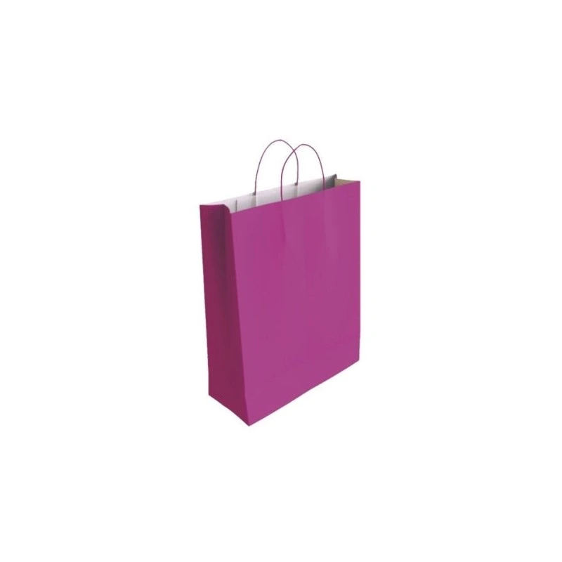 Bismark Saco de Papel Celulose - Medidas 40x14x32cm - Cor Fúcsia