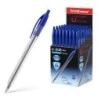 Erichkrause Esferográfica Automática U-208 Classic Matic - Ultra Glide Technology - Corpo Transparente com Grip - Cor Azul