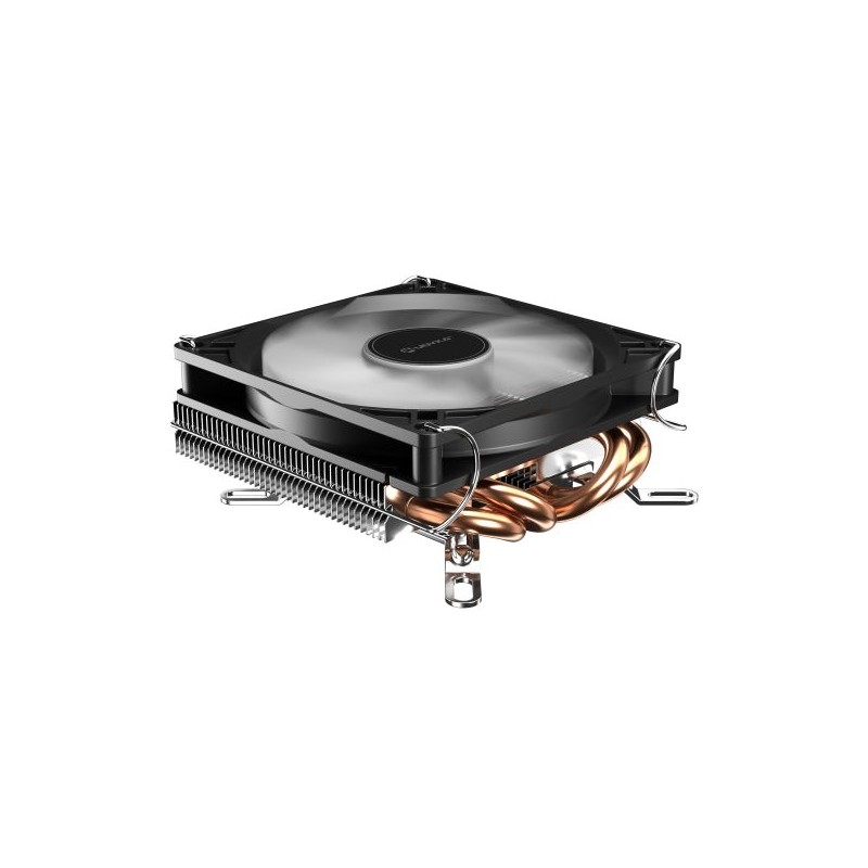 Unykach Unycool H37 Compact Low-Profile CPU Cooler - Universal Multi-Socket - 90mm Fan - Black
