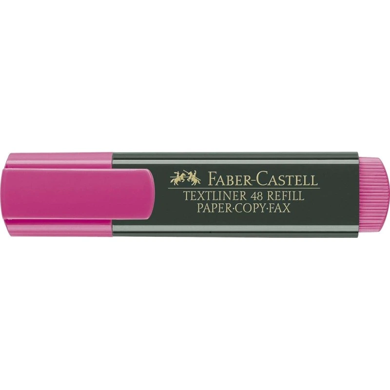 Faber-Castell Surligneur Fluorescent Textliner 48 - Pointe Biseautée - Tracé entre 1.2mm et 5mm - Encre à Base d'Eau - Couleur