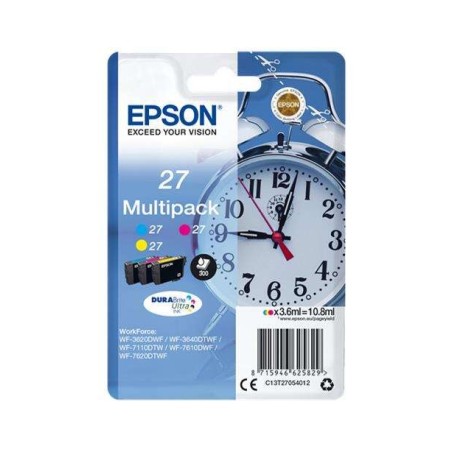 Epson T2705 (27) Pack de 3 Cartouches d'Encre Originales - C13T27054012
