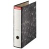 Esselte Classeur à Levier Format Folio - Dos 75mm - Capacité de 500 Feuilles - Couleur Noir Marbré