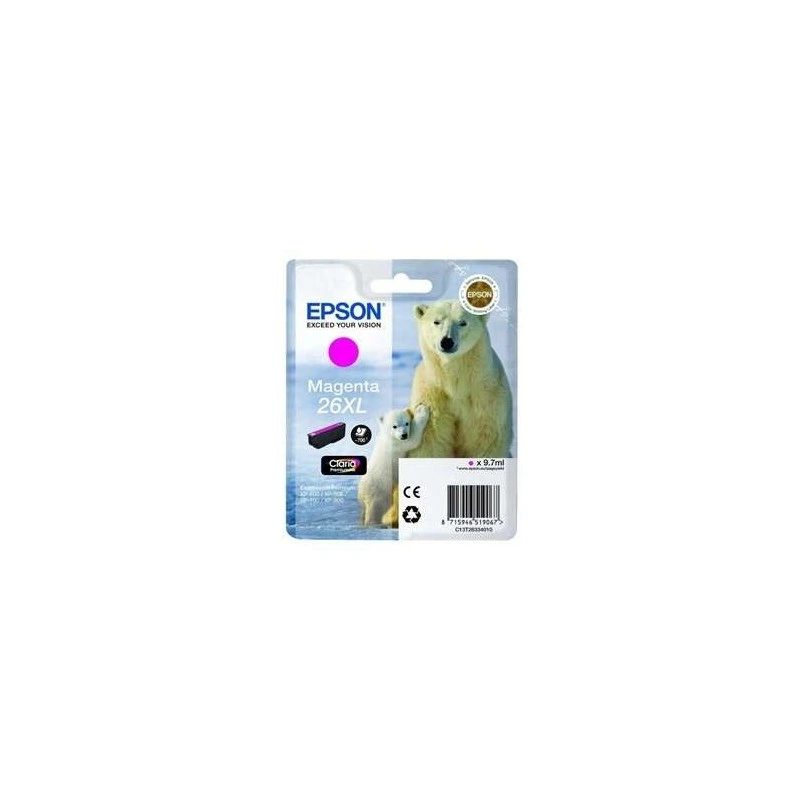 Epson T2633 (26XL) Magenta Cartouche d'encre Original - C13T26334012